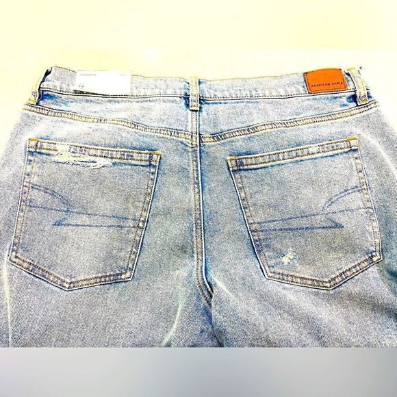 American Eagle Stovepipe Distressed Stretch Jeans 14 Long 32x33 NWT - Picture 10 of 12